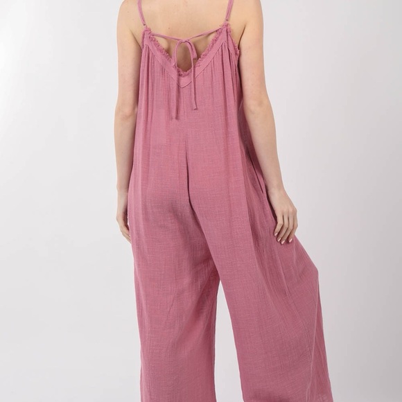 Blissful Pink Jumpsuit- LAST ONE - Picture 5 of 5